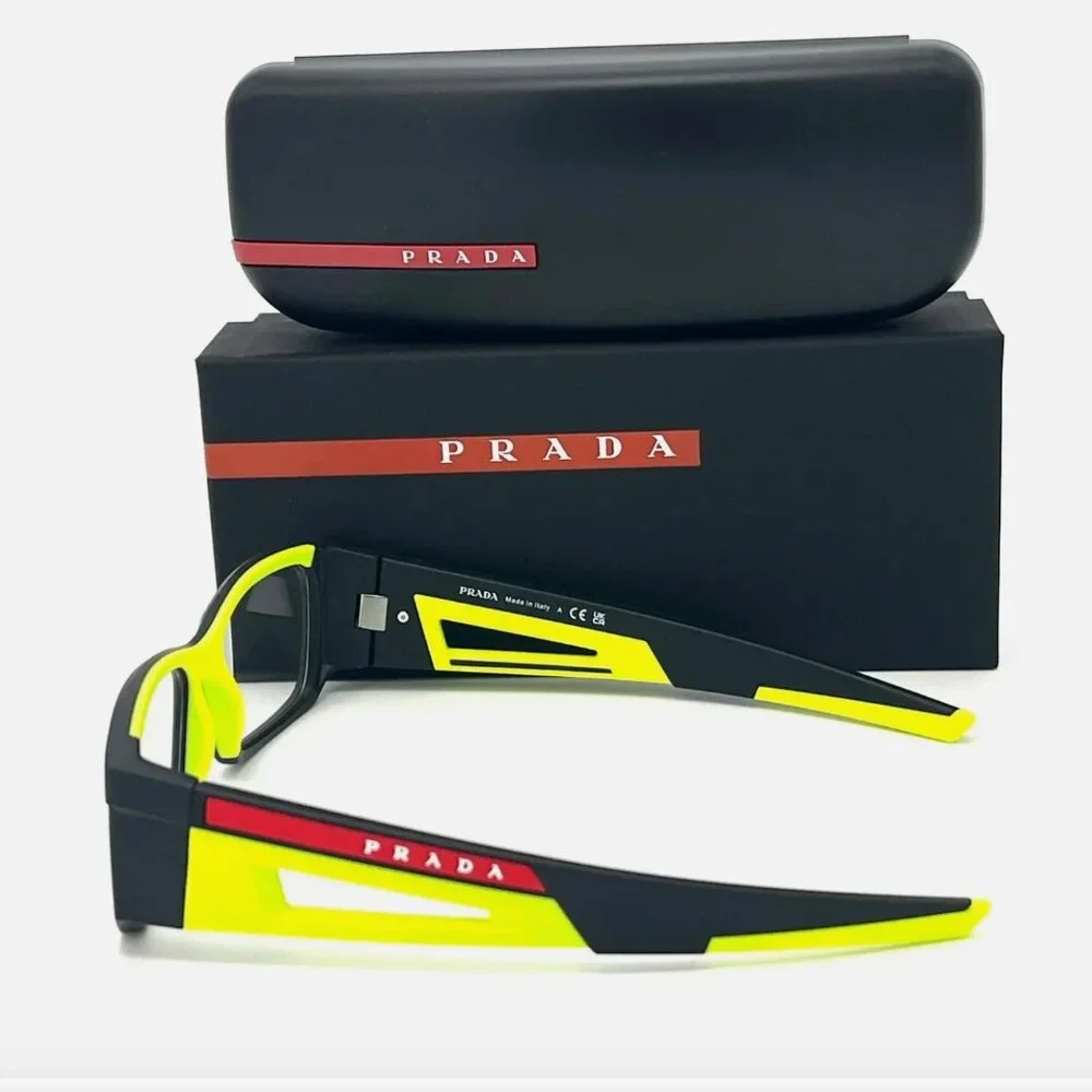 NEW Prada Matte Yellow Black Eyeglasses